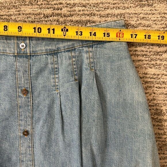 NWT Jonathan Simkhai Standard Denim Bubble Hem Mini Skirt Large Vatia - Picture 5 of 10